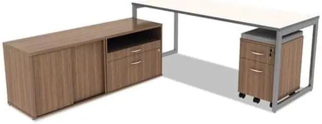 Alt view image 11 of 15 - Alera Valencia Series Mobile File Pedestal 15.88w x 19.13d x 22.88h Walnut