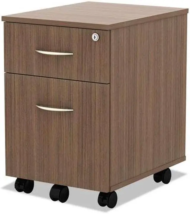 Alt view image 7 of 15 - Alera Valencia Series Mobile File Pedestal 15.88w x 19.13d x 22.88h Walnut