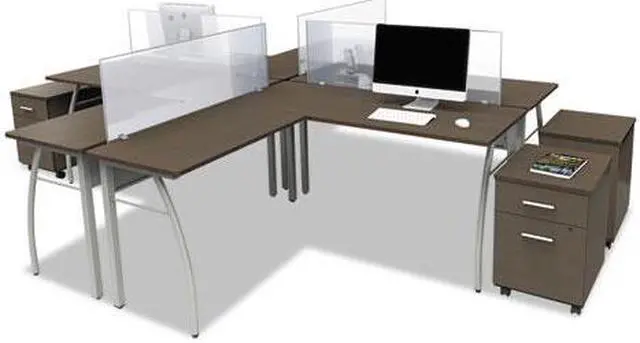 Alt view image 4 of 17 - Linea Italia - LITTR752MOC - Trento Line Mobile Pedestal File, Box/File Drawer, Mocha