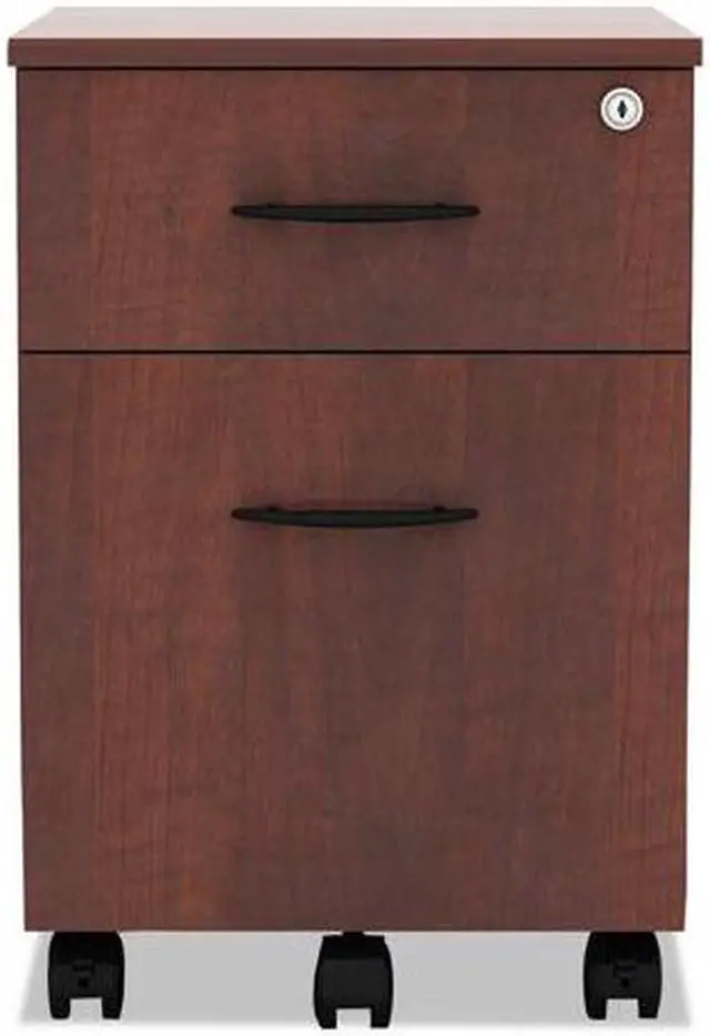 Alt view image 6 of 14 - Alera - VABFMC - Alera Valencia Series Mobile B/F Pedestal, 14 7/8 x 19 1/8 x 22 7/8, Med. Cherry