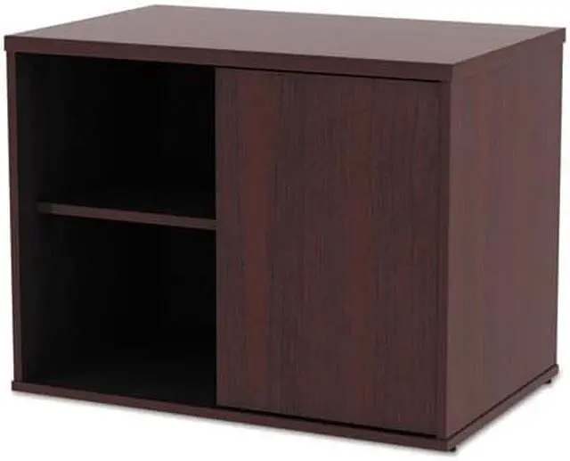 Alt view image 3 of 20 - Alera - LS593020MY - Alera Open Office Low Storage Cab Cred, 29 1/2w x 19 1/8d x 22 7/8h, Mahogany