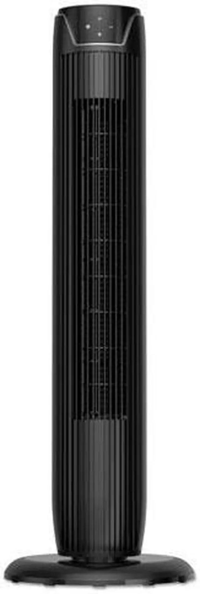 Alt view image 2 of 8 - Alera 36" 3-Speed Oscillating Tower Fan with Remote Control Plastic Black FAN363