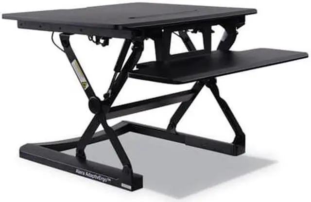 Alt view image 2 of 20 - Alera AdaptivErgo Sit-Stand Lifting Workstation 26 3/4 x 31 x 19 5/8 Black