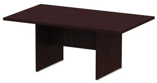 Alt view image 2 of 9 - Alera Valencia Series Conference Table Rectangle 70 7/8wx41 3/8dx29 1/2h Mahogany VA717242MY