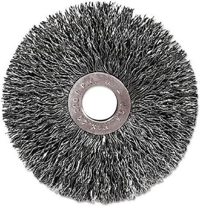 Alt view image 4 of 9 - C-3 Copper Center Small Diameter Wire Wheel, .014 Stainless Steel, 1/23"