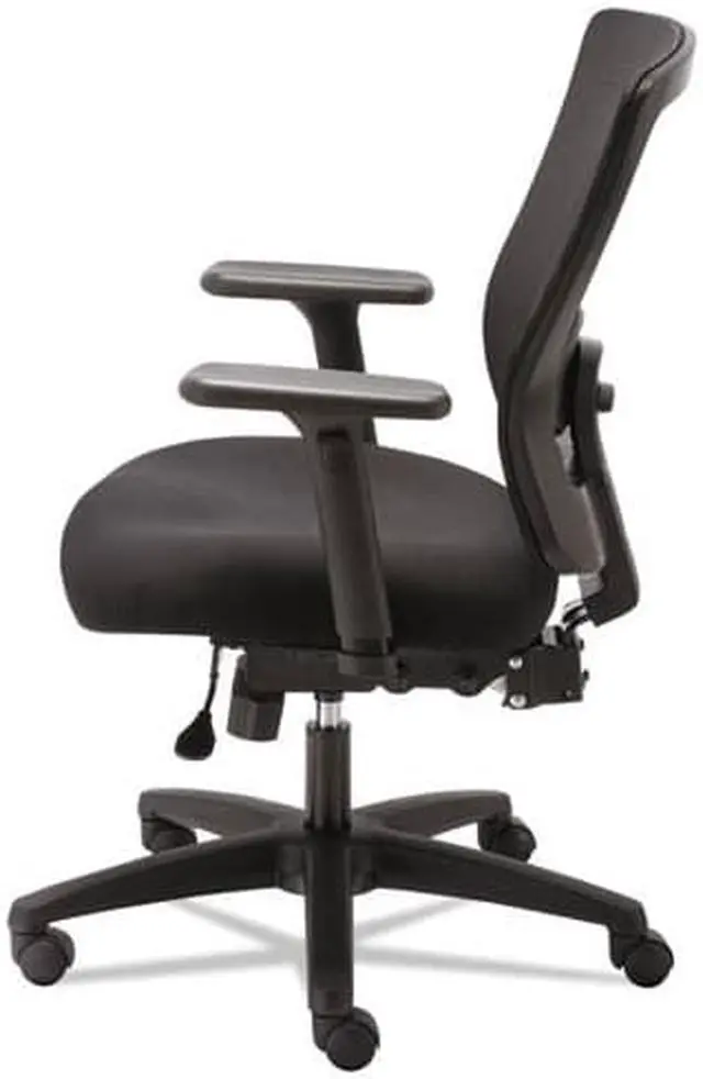 Alt view image 10 of 20 - Alera - HALE752 - Alera Envy Series Mesh Mid-Back Multifunction Chair, Black