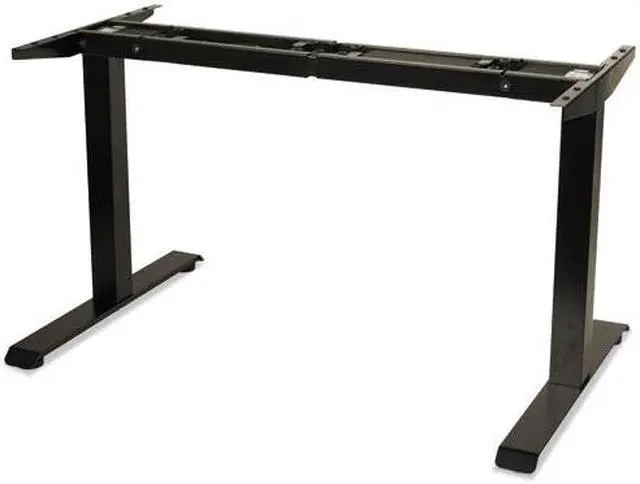Alt view image 6 of 20 - 2-Stage Electric Adjustable Table Base, 27 1/4" to 47 1/4" High, Black