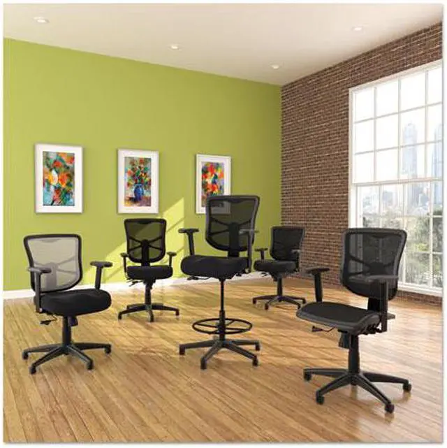 Alt view image 4 of 20 - Alera - EL4615 - Alera Elusion Series Mesh Stool, Black