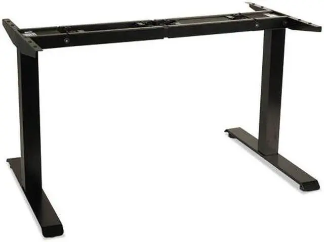 Alt view image 4 of 20 - 2-Stage Electric Adjustable Table Base, 27 1/4" to 47 1/4" High, Black