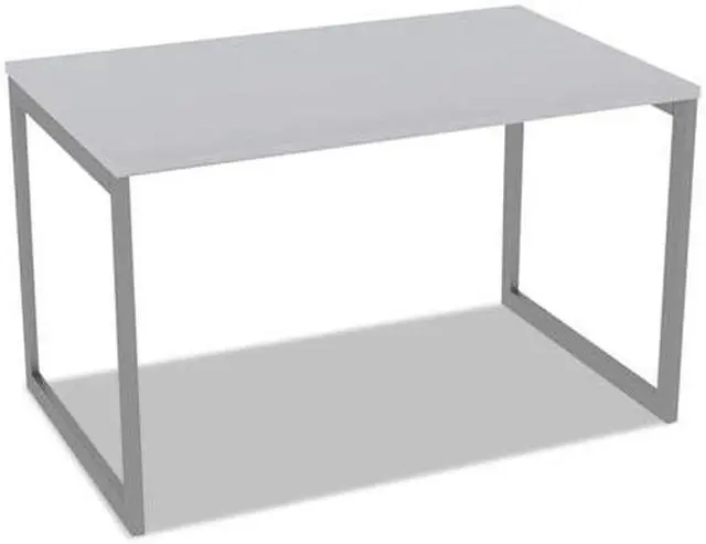 Alt view image 6 of 20 - Alera Open Office Desk Series Adjustable O-Leg Desk Base 30" Deep Silver