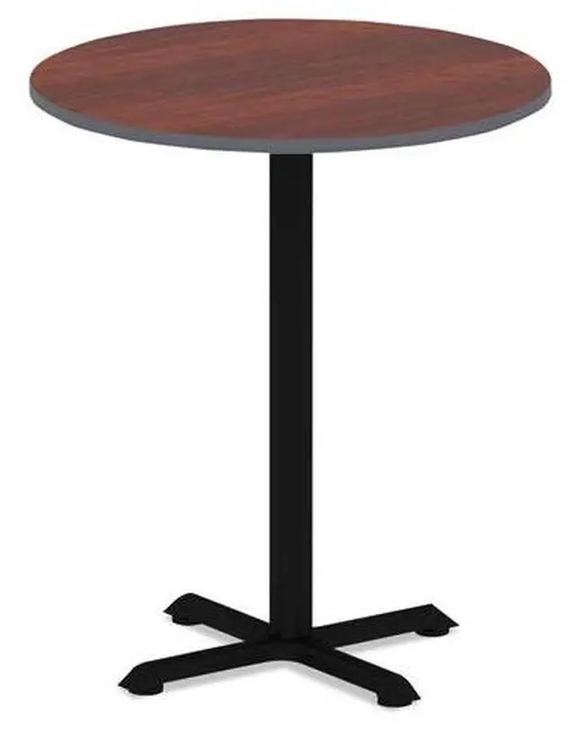 Alt view image 2 of 12 - Reversible Laminate Table Top, Round, 35 1/2 dia., Medium Cherry/Mahogany