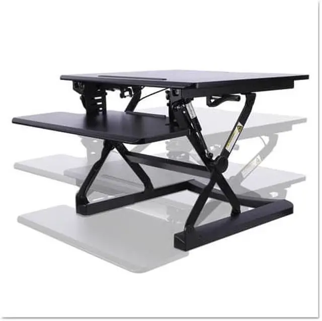 Alt view image 3 of 20 - Alera AdaptivErgo Sit-Stand Lifting Workstation 26 3/4 x 31 x 19 5/8 Black