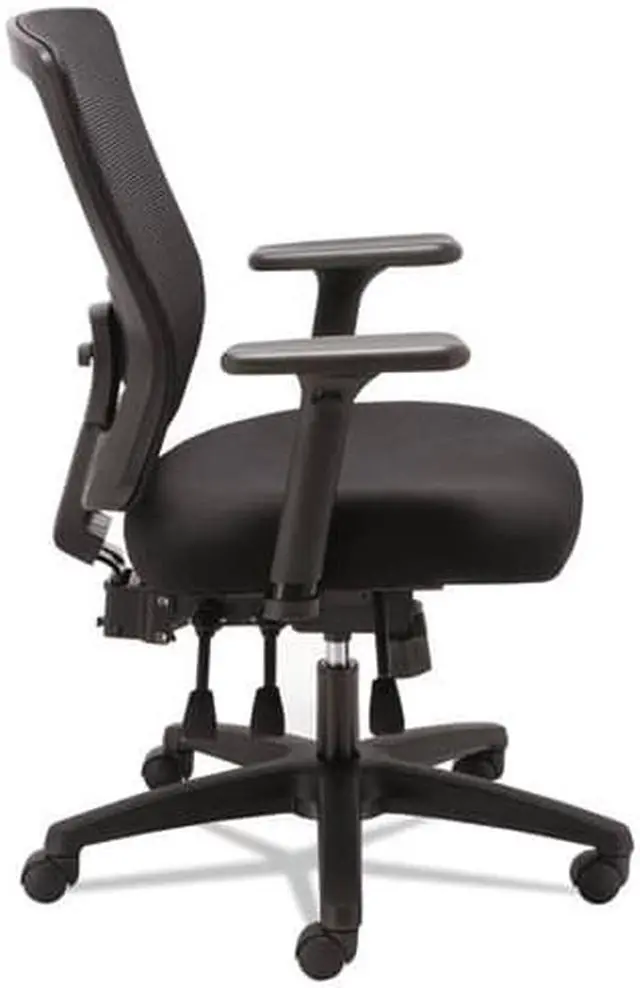 Alt view image 6 of 20 - Alera - HALE752 - Alera Envy Series Mesh Mid-Back Multifunction Chair, Black