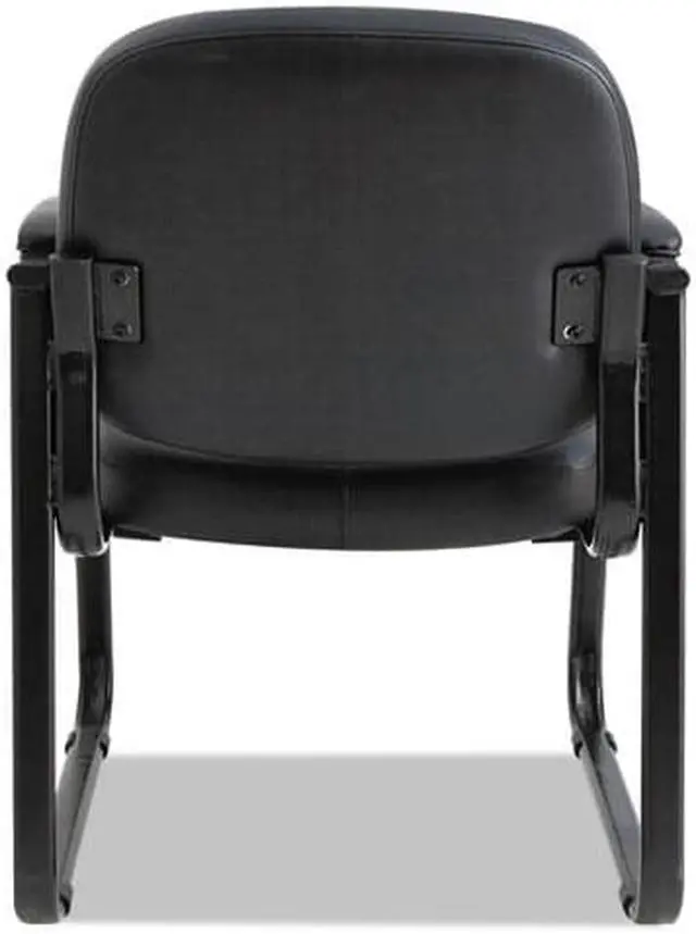 Alt view image 5 of 20 - Alera Genaro Series Sled Base Guest Chair Black Vinyl RL43C16