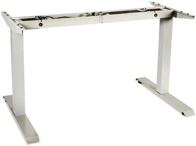 Alt view image 3 of 20 - 2-Stage Electric Adjustable Table Base, 27 1/4" To 47 1/4" High, Gray