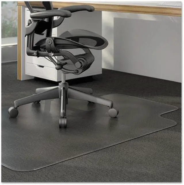 Alt view image 2 of 20 - Alera ALEMAT4553CLPR Studded Chair Mat for Low Pile Carpet, 45 x 53, Clear