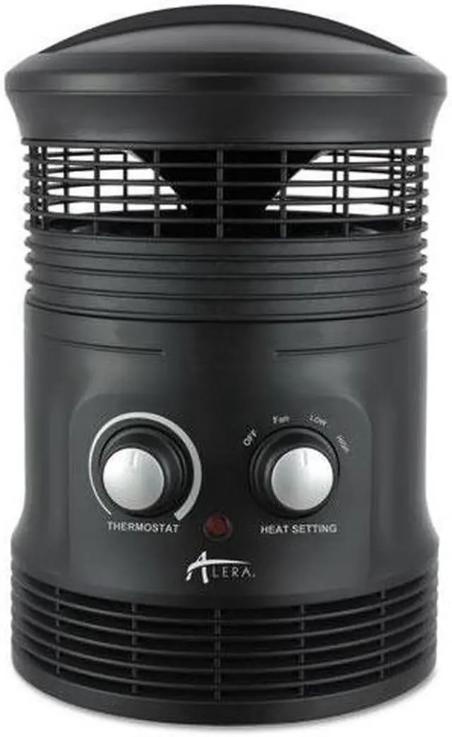 Main image of Alera 360 Deg Circular Fan Forced Heater, 8" X 8" X 12", Black HEFF360B