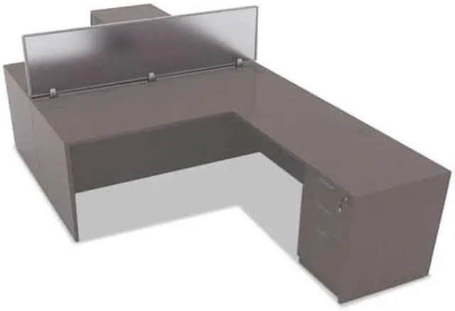 Alt view image 4 of 20 - Polycarbonate Privacy Panel, 65w X 18h, Silver