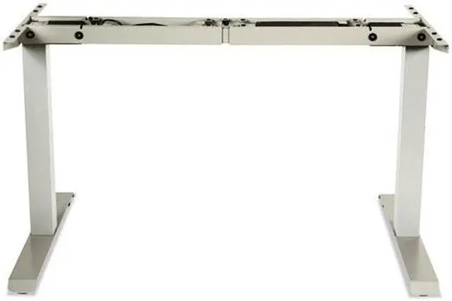 Alt view image 4 of 20 - 2-Stage Electric Adjustable Table Base, 27 1/4" To 47 1/4" High, Gray
