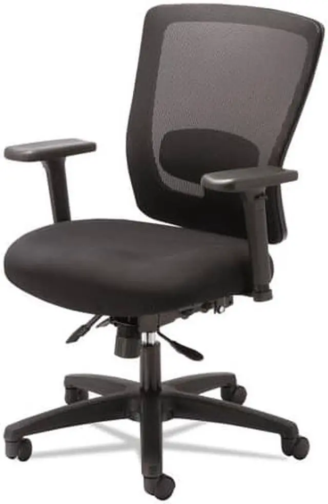 Alt view image 9 of 20 - Alera - HALE752 - Alera Envy Series Mesh Mid-Back Multifunction Chair, Black