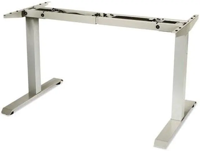 Alt view image 5 of 20 - 2-Stage Electric Adjustable Table Base, 27 1/4" To 47 1/4" High, Gray