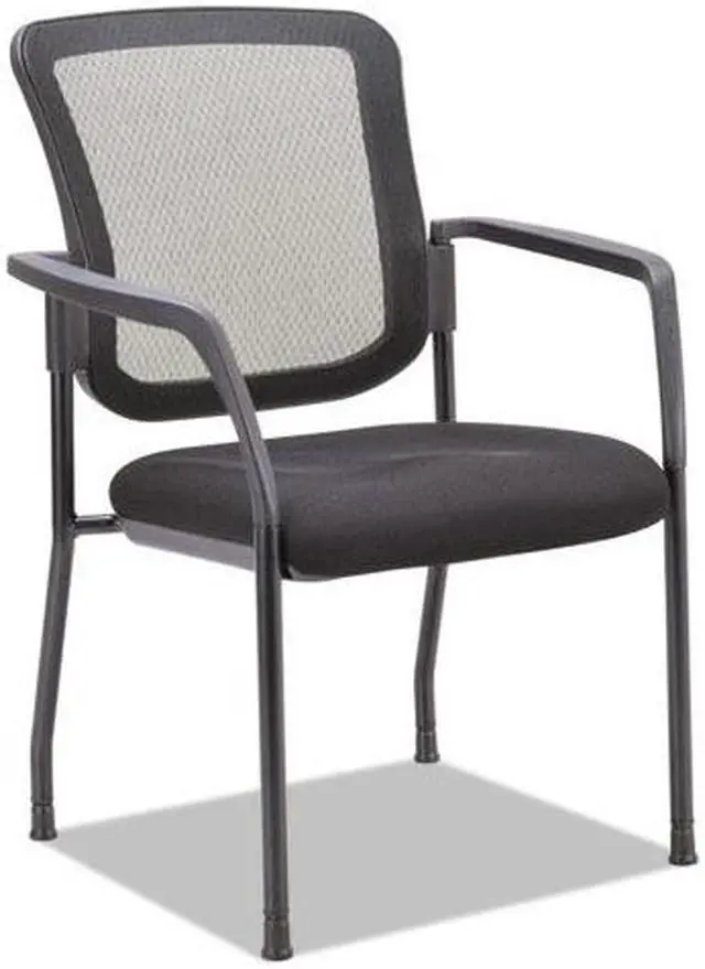 Alt view image 7 of 20 - Alera - EL4314 - Mesh Guest Stacking Chair, Black