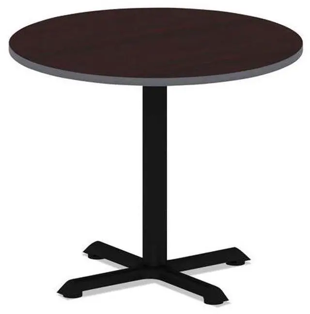 Alt view image 4 of 12 - Reversible Laminate Table Top, Round, 35 1/2 dia., Medium Cherry/Mahogany