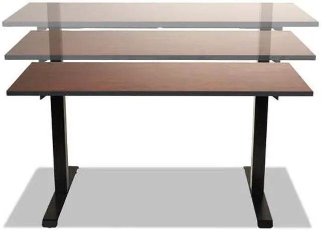 Alt view image 7 of 20 - 2-Stage Electric Adjustable Table Base, 27 1/4" to 47 1/4" High, Black