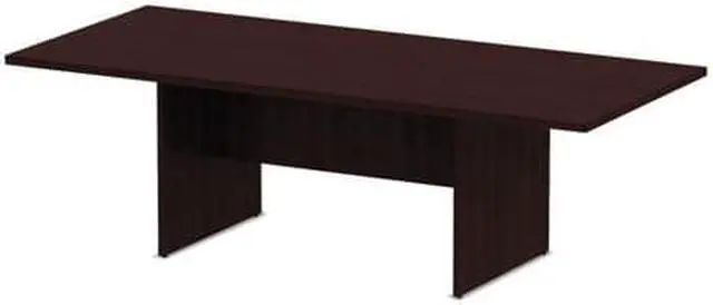 Alt view image 2 of 6 - Alera Valencia Series Conference Table Rectangle 94 1/2 x 41 3/8 x 29 1/2 Mahogany VA719642MY