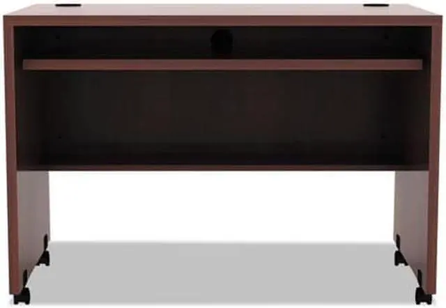 Alt view image 4 of 15 - Alera Valencia Mobile Workstation Desk, 41 3/8 X 23 5/8 X 29 5/8, Med Cherry