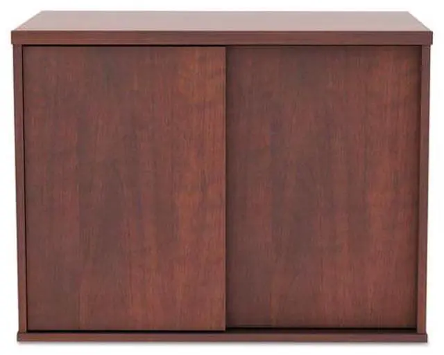 Alt view image 7 of 20 - Alera Open Office Low Storage Cabinet Credenza, 29 1/2 X 19 1/8x 22 7/8, Cherry