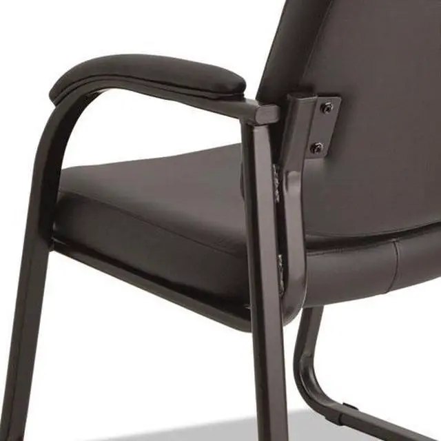 Alt view image 7 of 20 - Alera Genaro Series Sled Base Guest Chair Black Vinyl RL43C16