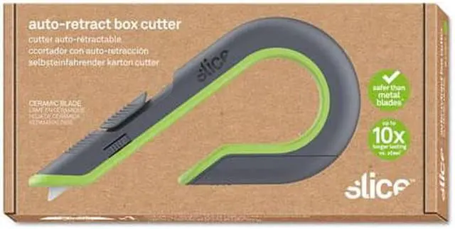 Alt view image 6 of 20 - Slice Ceramic Box Cutter W/ Auto Retracting Blade, Green