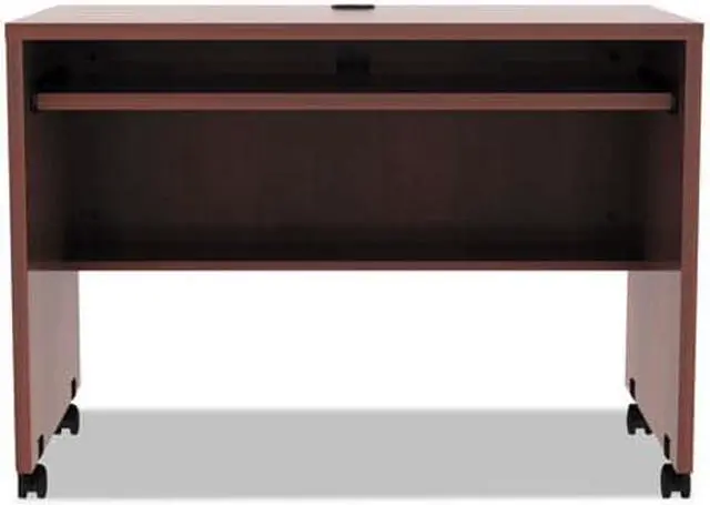 Alt view image 5 of 15 - Alera Valencia Mobile Workstation Desk, 41 3/8 X 23 5/8 X 29 5/8, Med Cherry