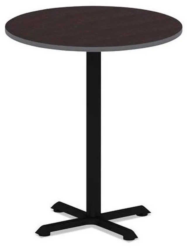 Alt view image 3 of 11 - Alera Reversible Laminate Table Top Round 35 3/8wx35 3/8d Espresso/Walnut
