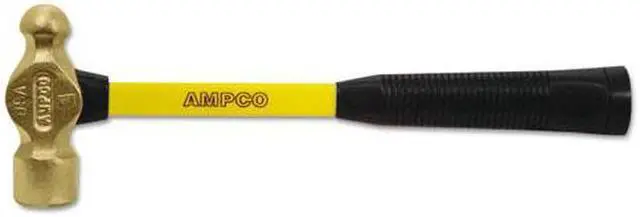 Alt view image 3 of 3 - AMPCO SAFETY TOOLS H-1FG 12 oz. Nonmagnetic Ball Peen Hammer, 14" Fiberglass