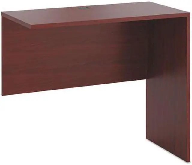 Alt view image 2 of 3 - HON 10500 Srs Mahogany Laminate Office Desking - 48" x 24" x 42" - Square Edge - Finish: Mahogany, Thermofused Laminate