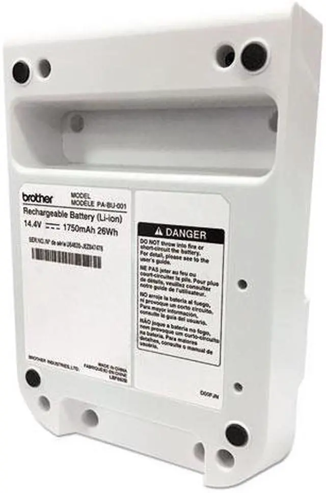 Alt view image 6 of 19 - Brother International - PABU001 - Brother QL-810/820 Rechargeable Battery - For Label Printer - Battery Rechargeable -