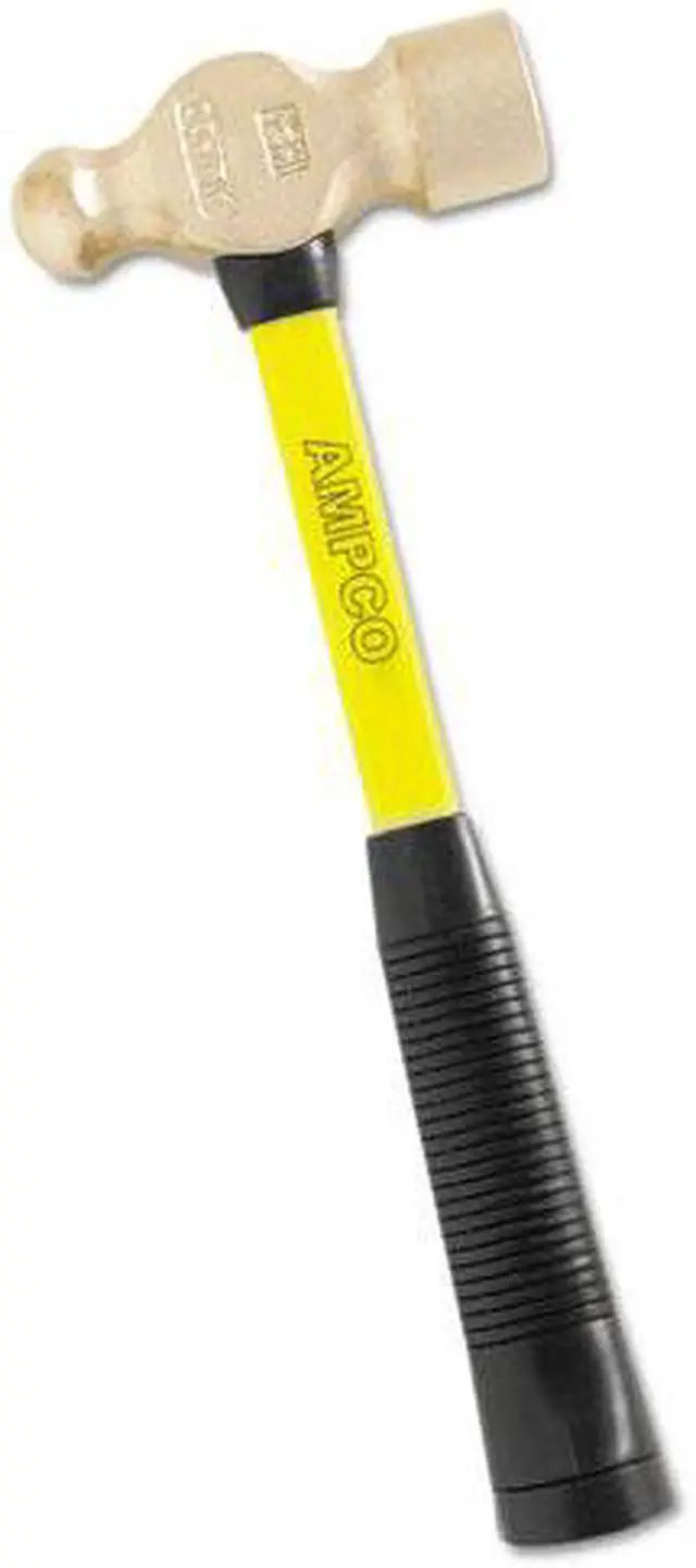 Alt view image 2 of 5 - AMPCO SAFETY TOOLS H-4FG 32 oz. Ball Peen Hammer, 14" Fiberglass Handle
