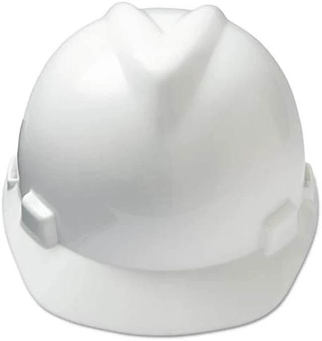 Alt view image 6 of 14 - MSA V-Gard Hard Hats Ratchet Suspension Size 6 1/2 - 8 White 475358