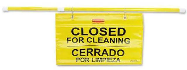 Alt view image 3 of 5 - Site Safety Hanging Sign, 50" X 1" X 13", Multi-Lingual, Yellow