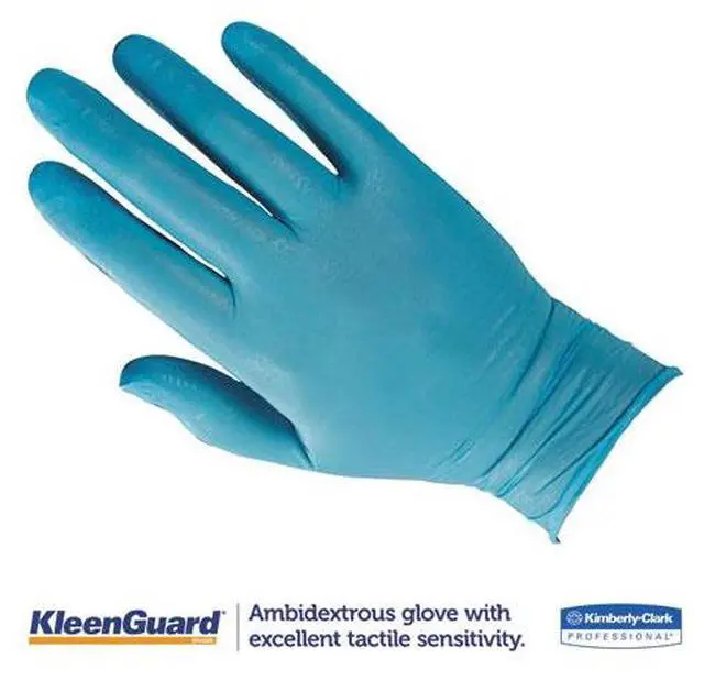 Alt view image 4 of 7 - Kleenguard G10 Blue Nitrile Gloves