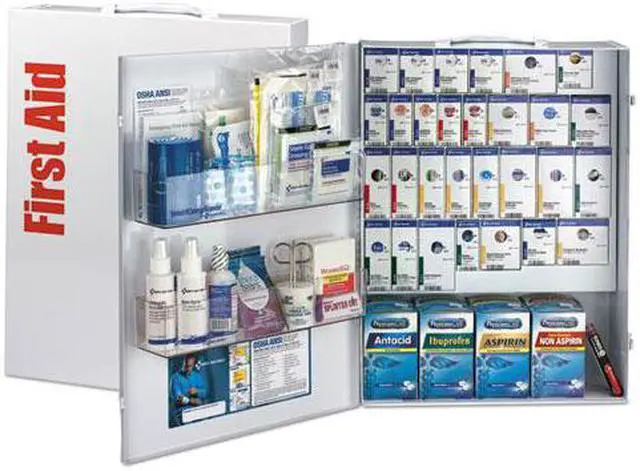 Alt view image 6 of 9 - First Aid Only 90732 Ansi 2015 Compliant Industrial First Aid Kit For 150 People, 925 Pieces