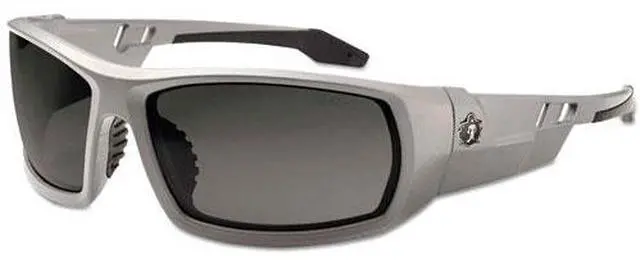 Alt view image 4 of 7 - Ergodyne Smoke Lens Safety Glasses w/Fog-Off Gray 50133