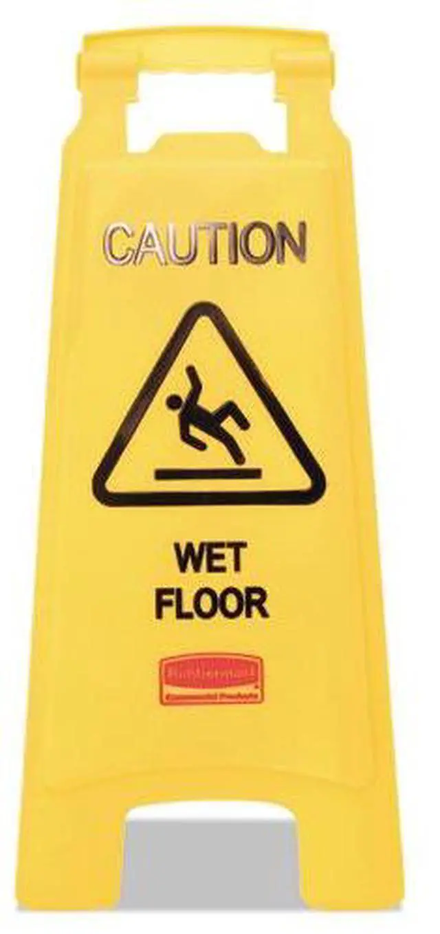 Alt view image 2 of 17 - Rubbermaid Plastic,  Floor Safety Sign,  11" Width,  25" Height,  Yellow