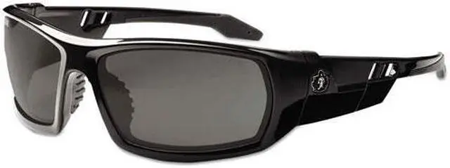 Alt view image 4 of 9 - Ergodyne Smoke Lens Safety Glasses Black 50030
