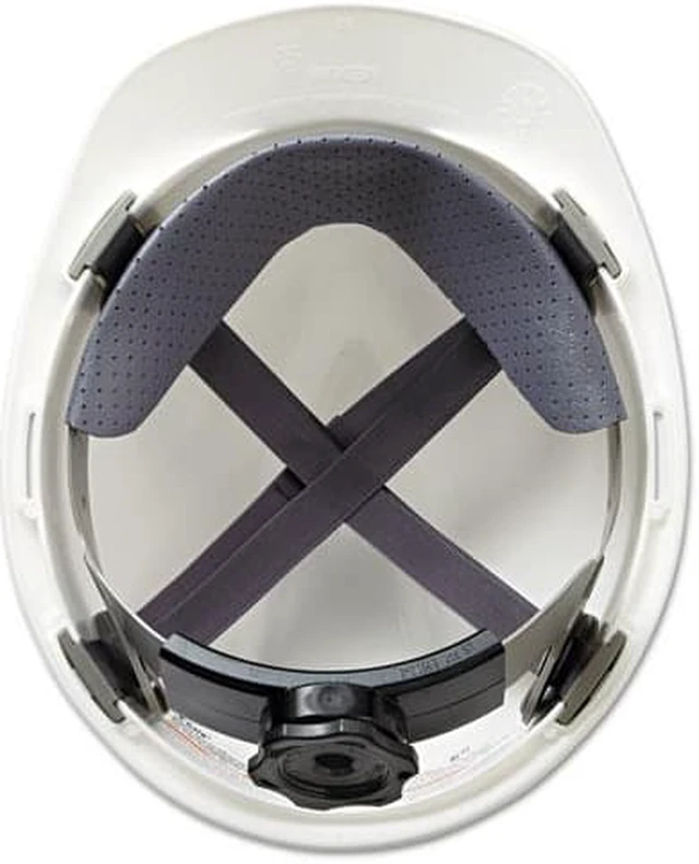 Alt view image 7 of 14 - MSA V-Gard Hard Hats Ratchet Suspension Size 6 1/2 - 8 White 475358
