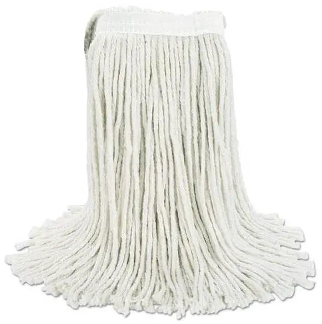 Alt view image 8 of 20 - Boardwalk Cut-End Wet Mop Head Cotton No. 16 Size White 2016CEA