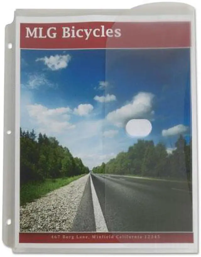 Alt view image 6 of 9 - C-Line Products Binder Pocket, Side Loading, Clear, 5/PK