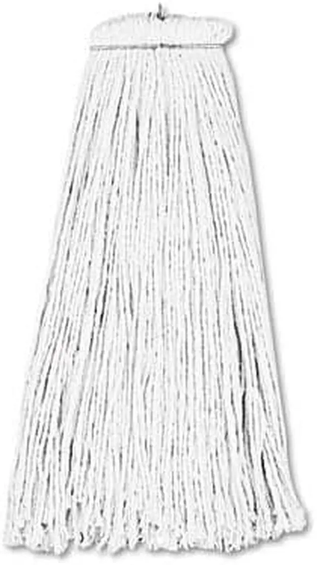 Alt view image 3 of 12 - Boardwalk Cut-End Lie-Flat Wet Mop Head Rayon 16oz White 716REA